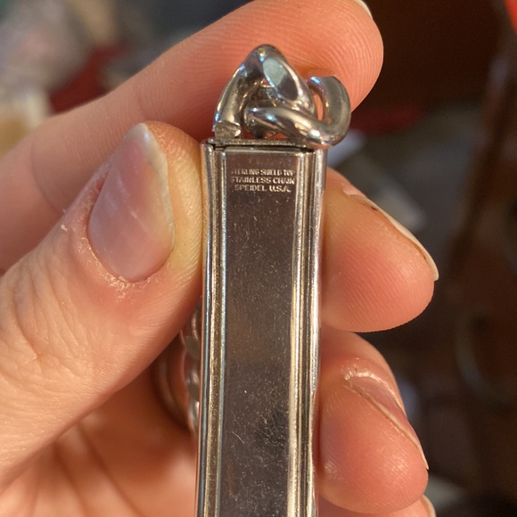 Sterling silver name plate bracelet - Picture 4 of 13